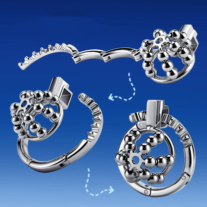 Steel Ball Metal Chastity Lock - 3