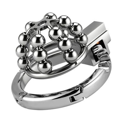 Steel Ball Metal Chastity Lock - 5