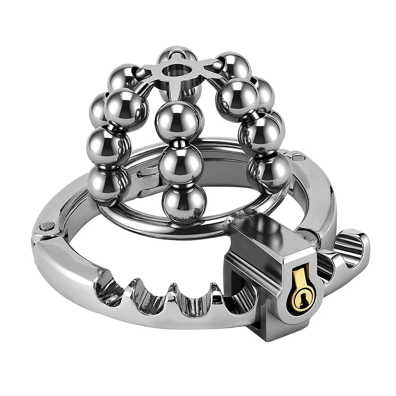 Steel Ball Metal Chastity Lock - 6