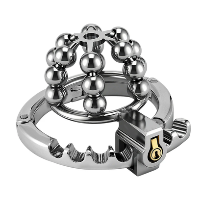 Steel Ball Metal Chastity Lock - 6