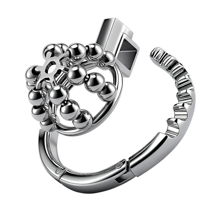 Steel Ball Metal Chastity Lock - 2