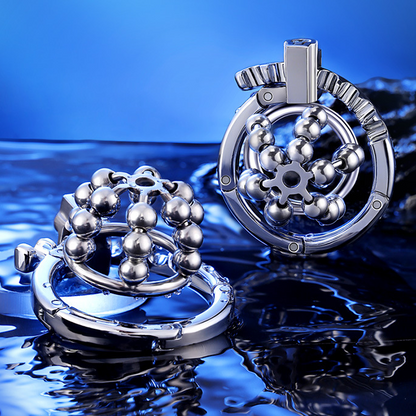 Steel Ball Metal Chastity Lock -9