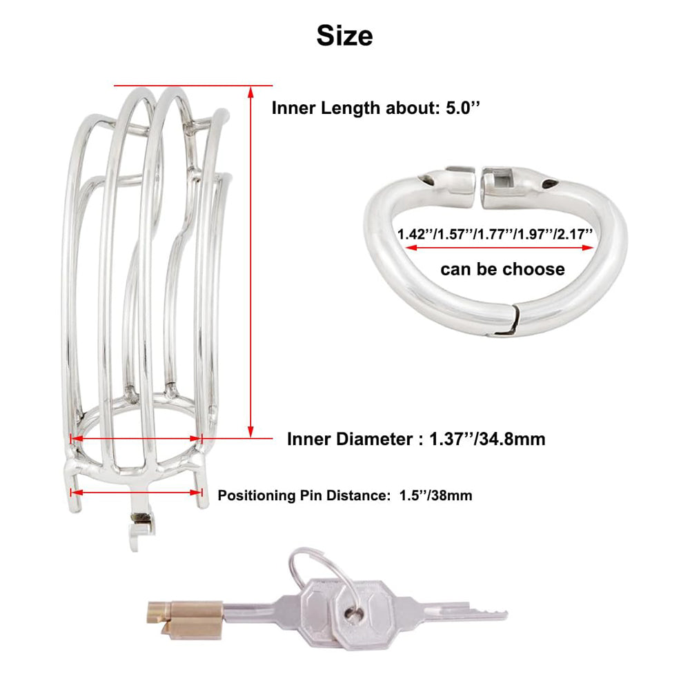 Steel Big Chastity Cage - 2