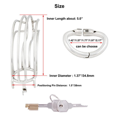 Steel Big Chastity Cage - 2