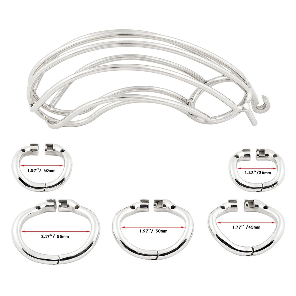 Steel Big Chastity Cage - 3