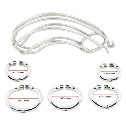 Steel Big Chastity Cage - 3