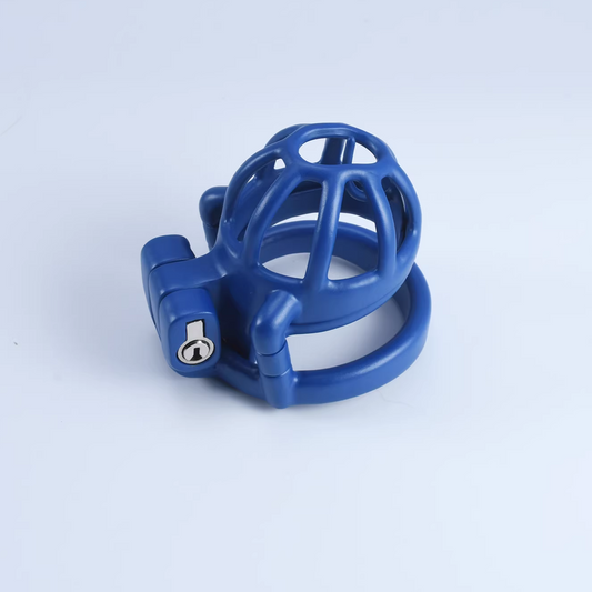 Steel Blue Custom Cock Cage