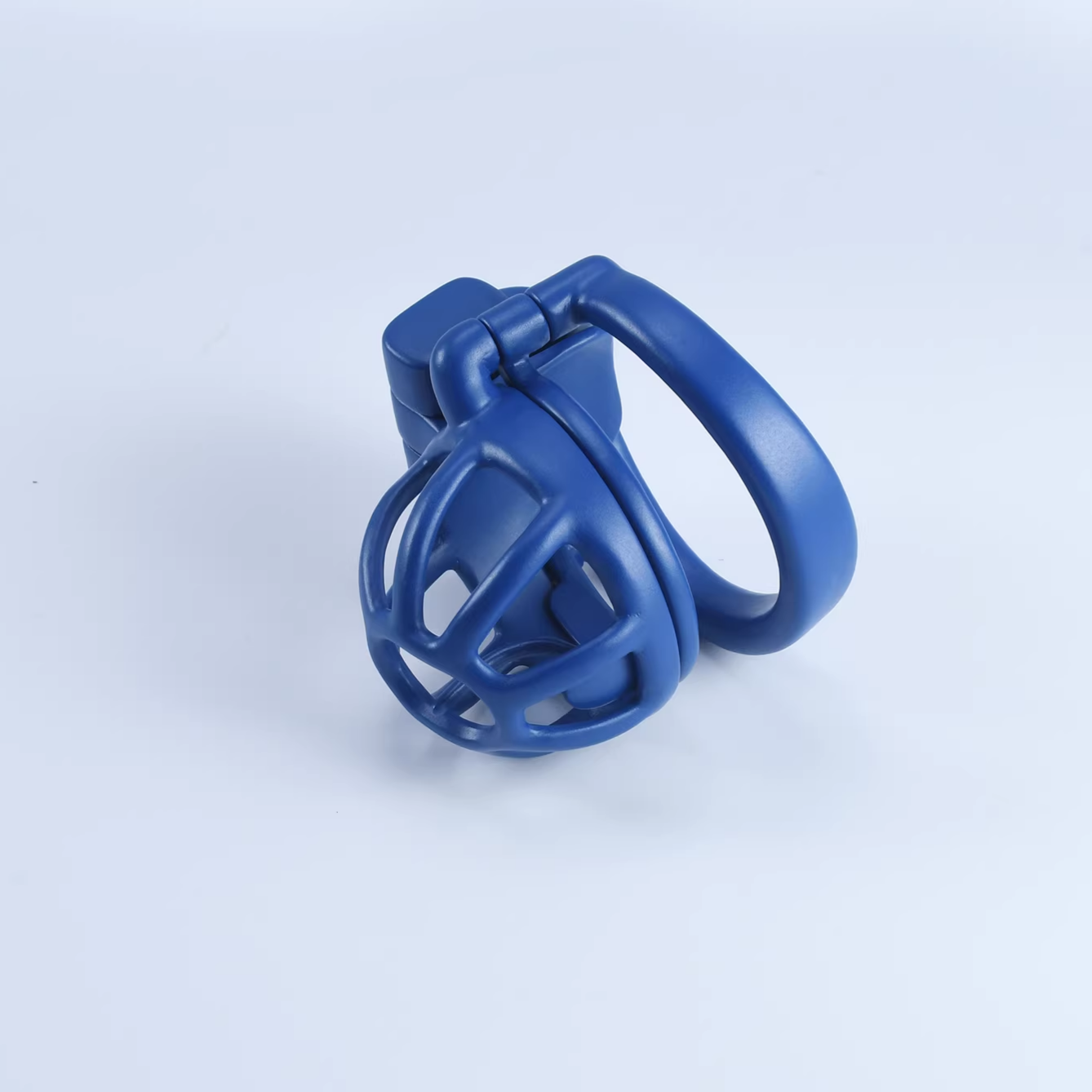 Steel Blue Custom Cock Cage