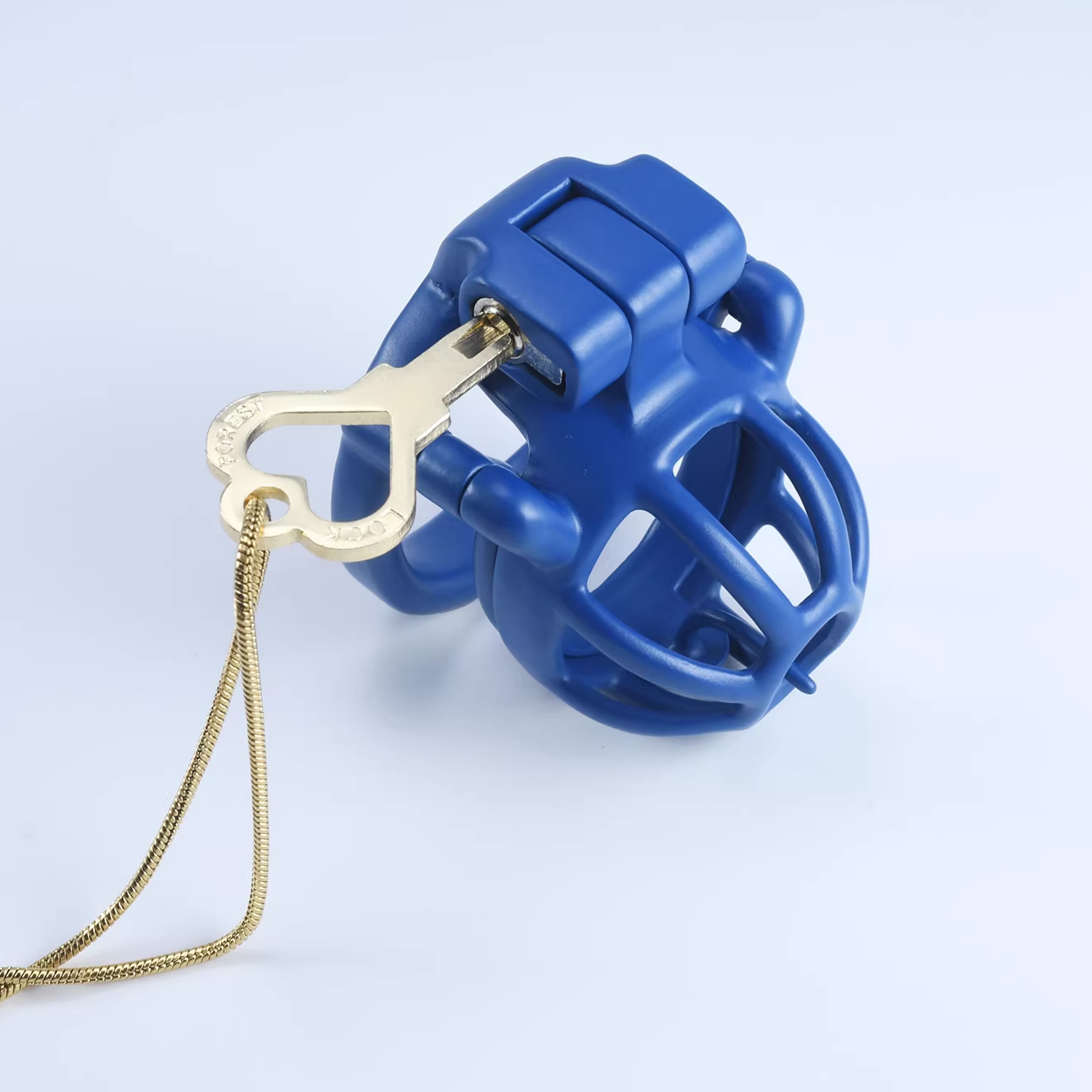 Steel Blue Custom Cock Cage