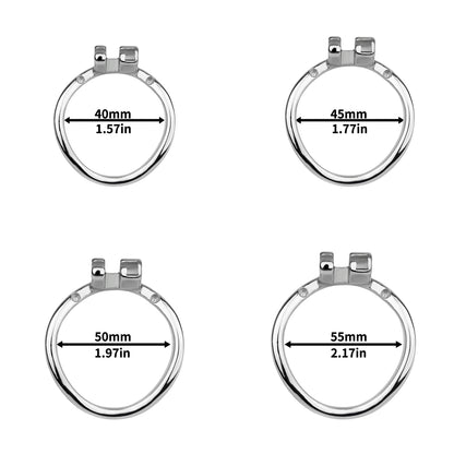 Steel Butterfly Flat Chastity Lock - 24