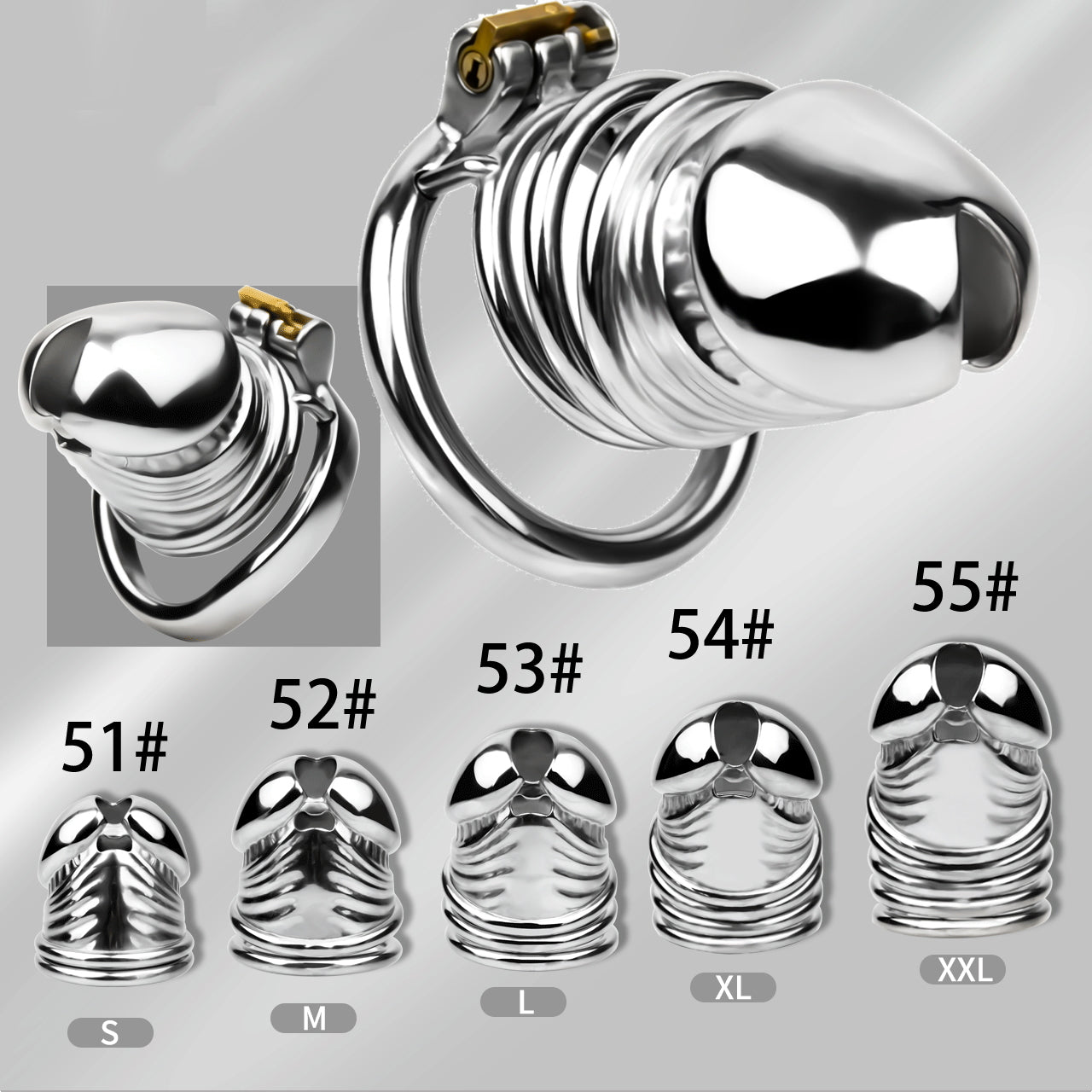 Steel Chastity Cage - 2