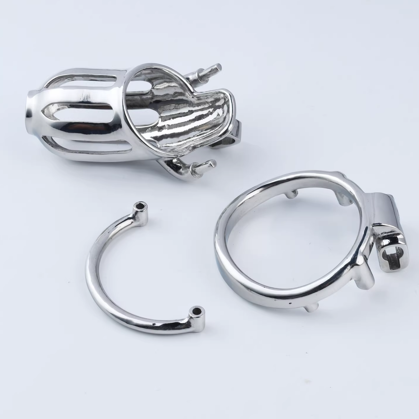 Steel Custom Chastity Cage T11 - 11