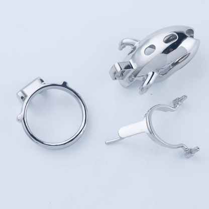 Steel Custom Chastity Cage With PA T12