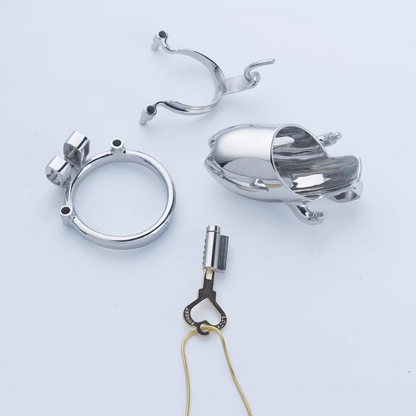 Steel Custom Chastity Cage With PA T12