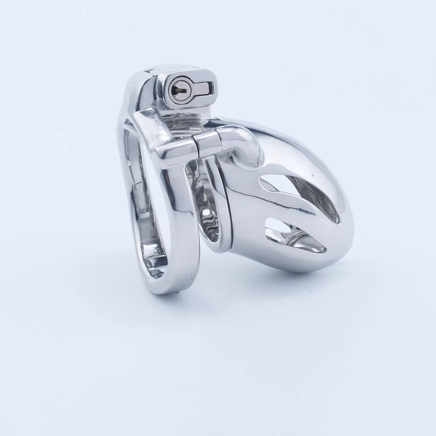 Steel Custom Chastity Cage With PA T12