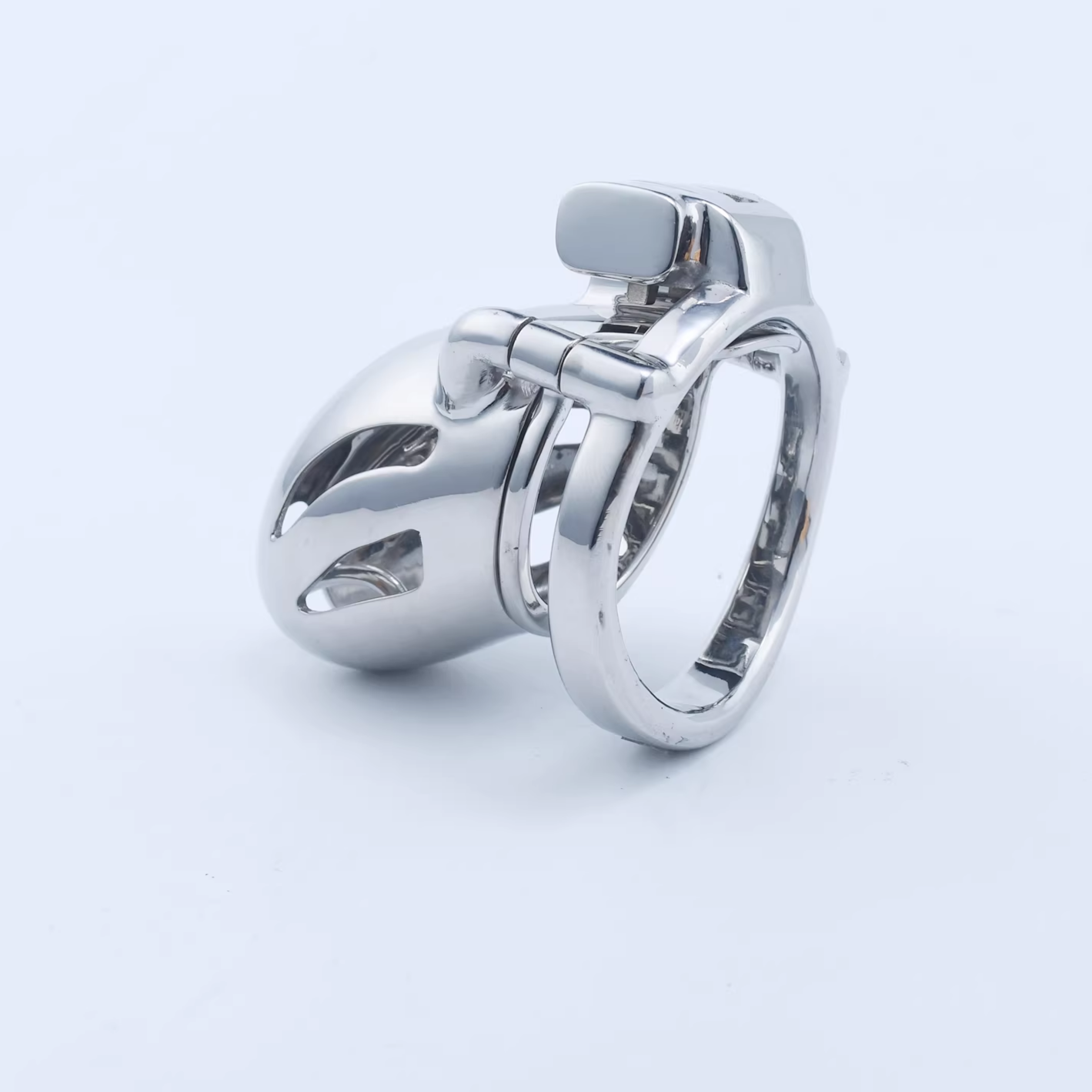 Steel Custom Chastity Cage With PA T12