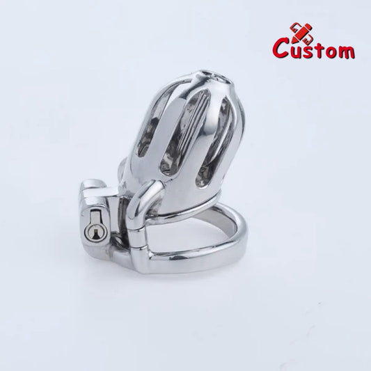 Steel Custom Chastity Cage With PA T10