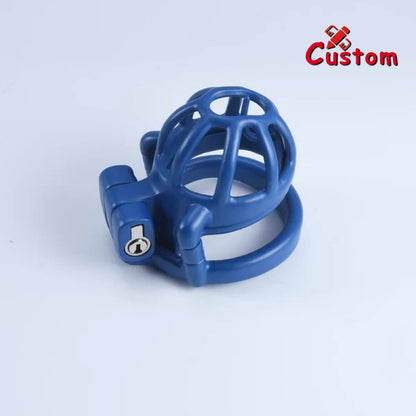 Steel Blue Custom Cock Cage