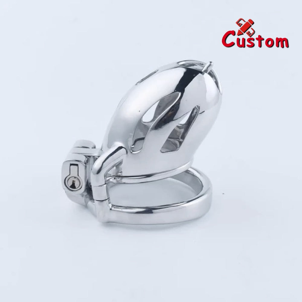 Steel Custom Chastity Cage With PA T12