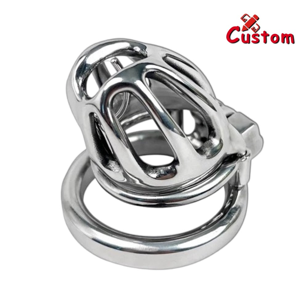 Steel Custom Cock Cage with PA Detail image