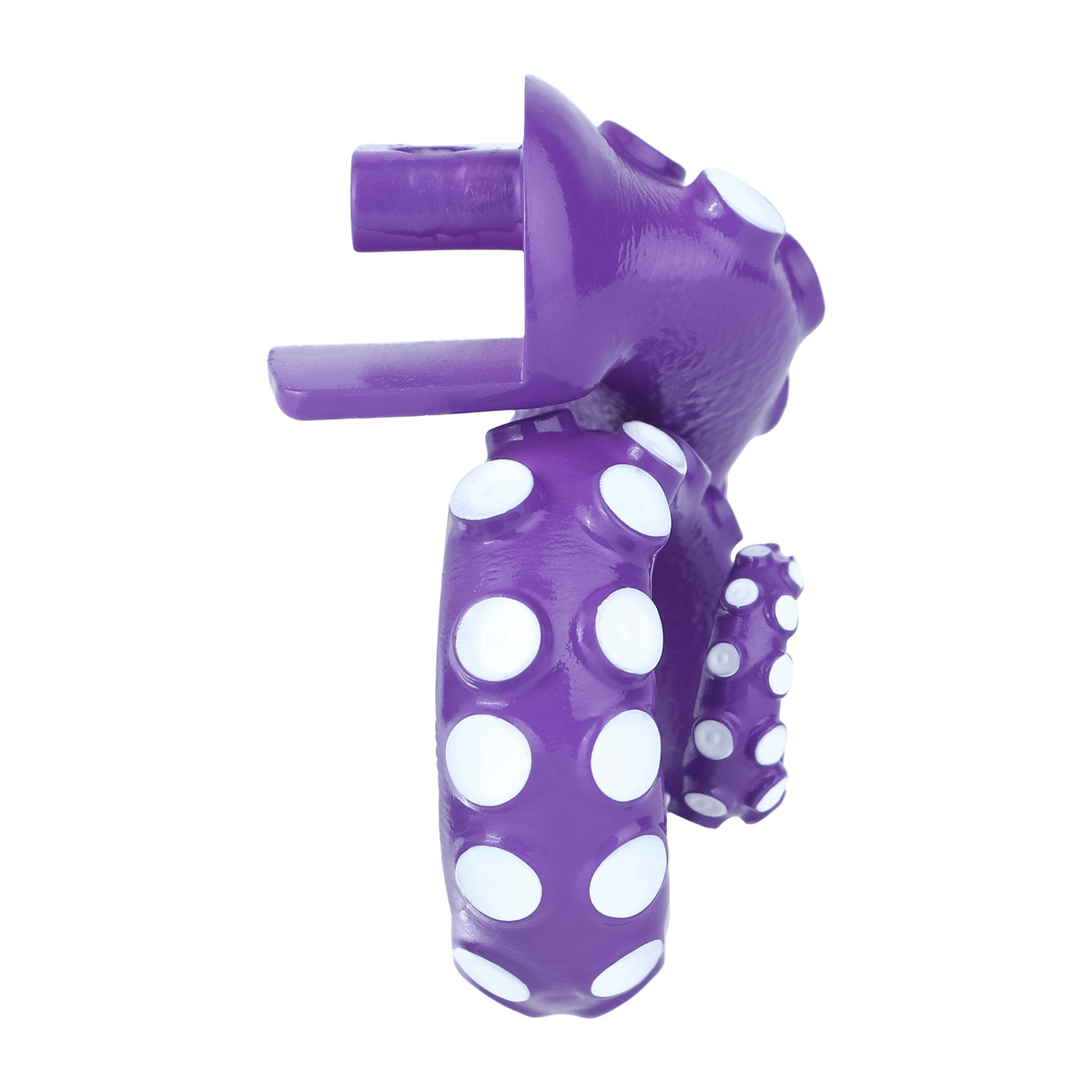 Purple front cage detached from base ring