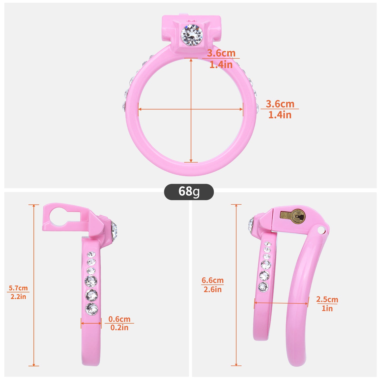 The Contract Of Time Diamonds Chastity Cage