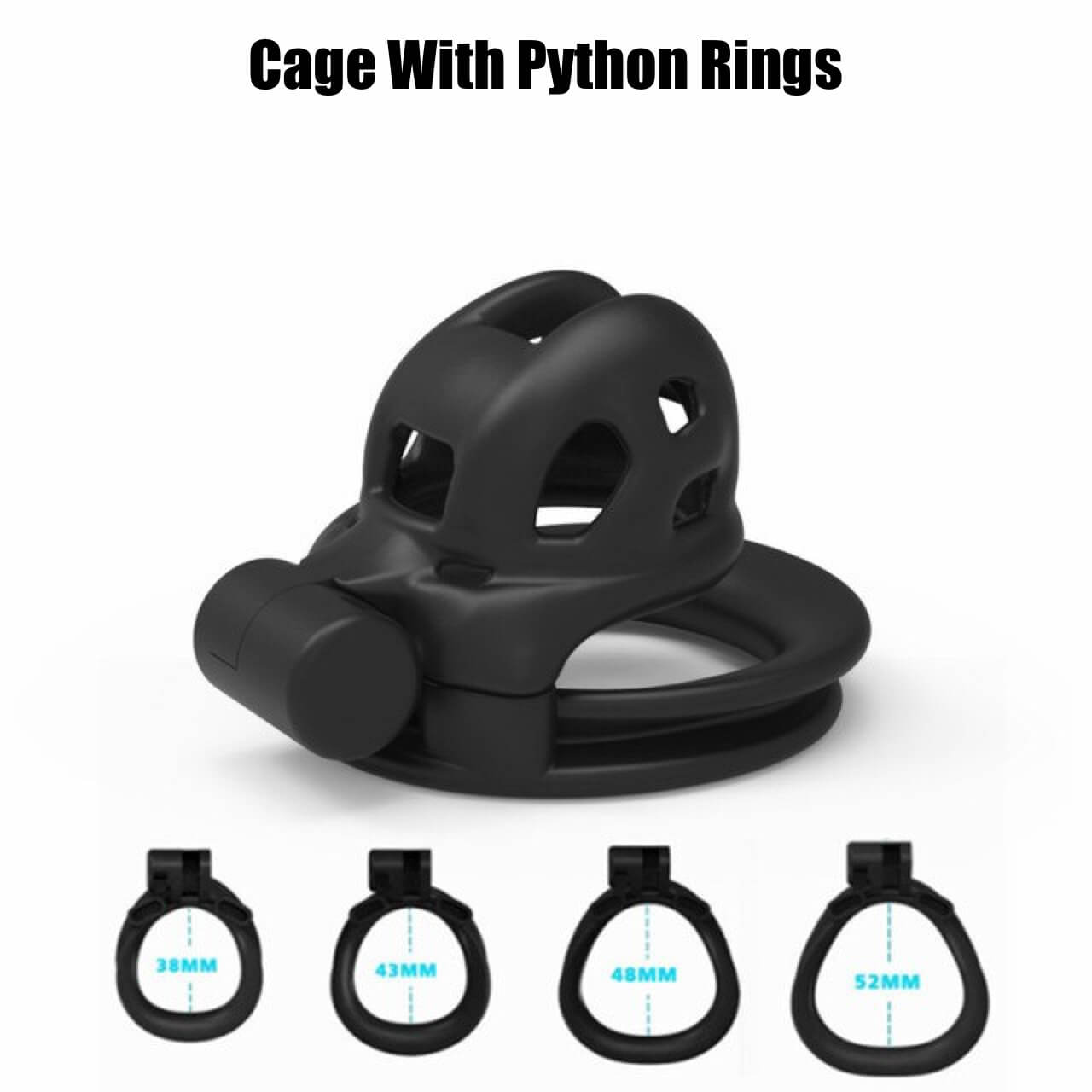 Super-Mini Mamba Chastity Cage Kits 1.81 inches Long