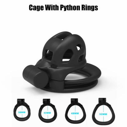 Super-Mini Mamba Chastity Cage Kits 1.81 inches Long