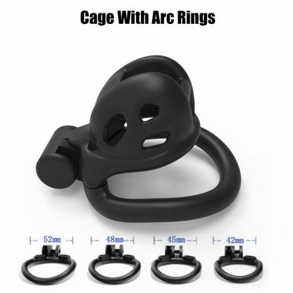 Super-Mini Mamba Chastity Cage Kits 1.81 inches Long