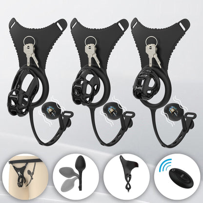 Upgrade Cobra Chastity Cage With Underwear And Plug