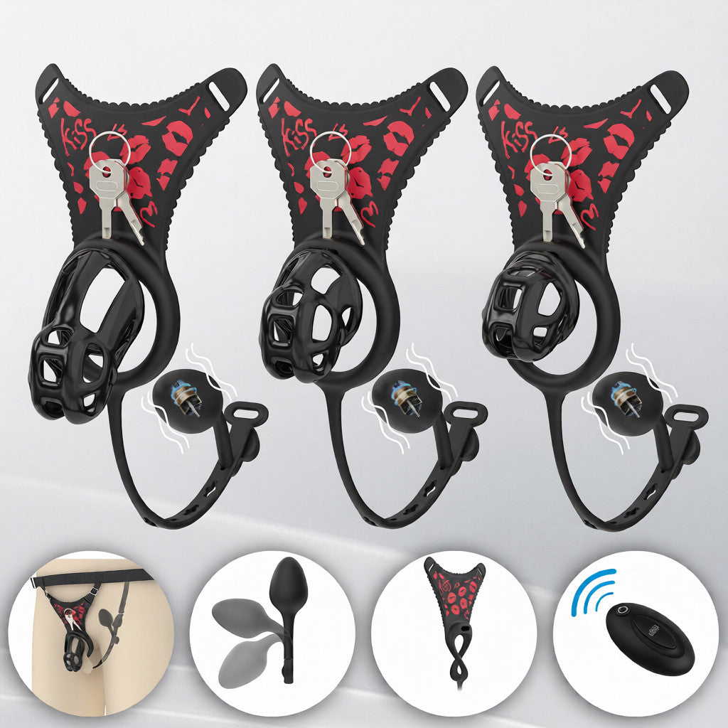 Upgrade Cobra Chastity Cage With Underwear And Plug