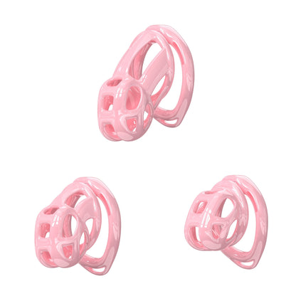 Upgrade Invisible Pink Cobra Chastity Cage 