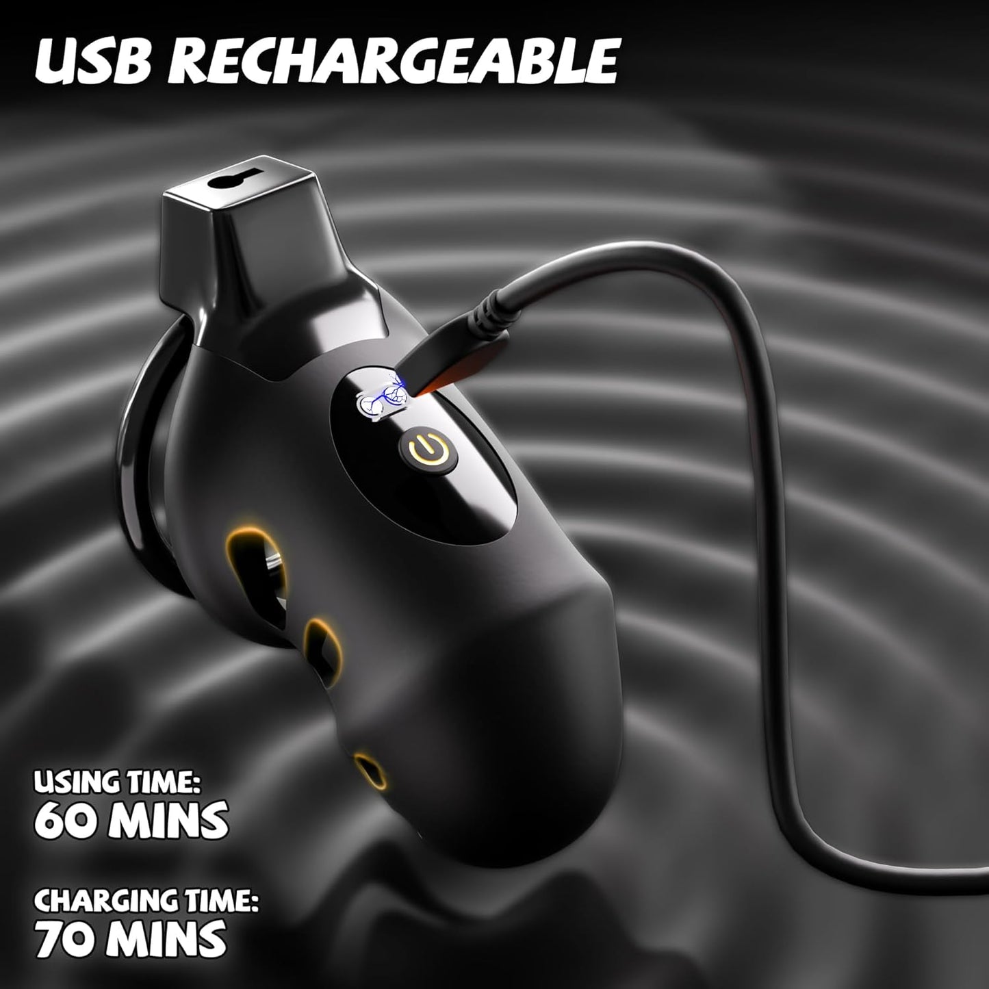 Vibrating Chastity Cage - App Control