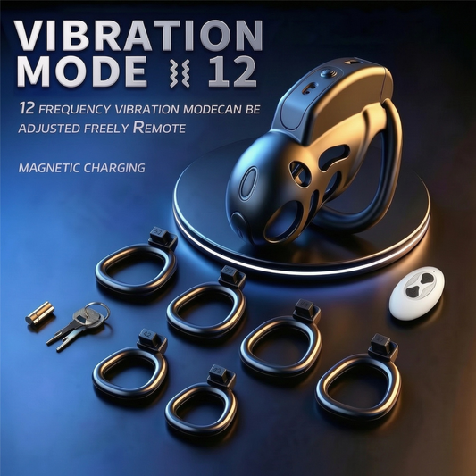 War Dragon Remote Control Vibration Chastity Cage