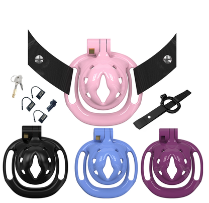 Sissy BDSM With Wearable Chastity Cage