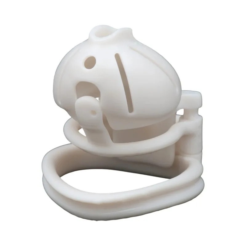 White Male Chastity Cage - 4