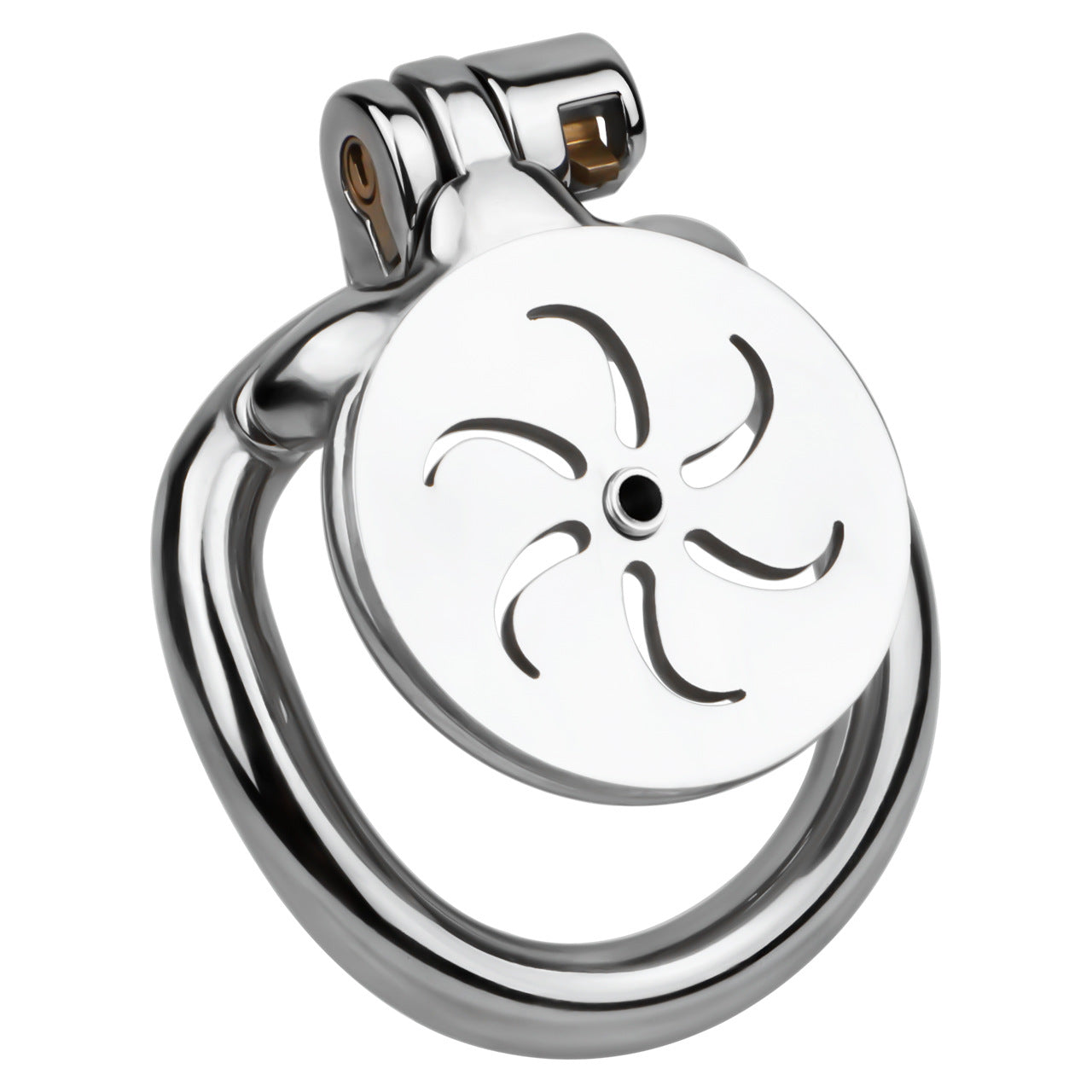 Wind and Fire Wheel Flat Chastity Lock - 2