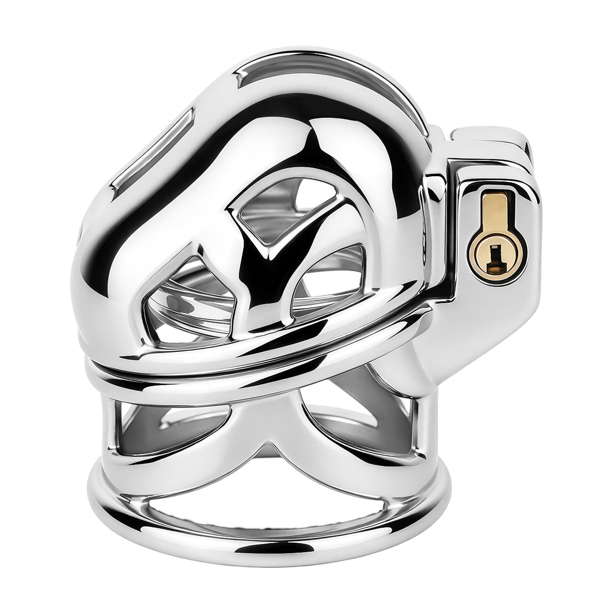 Yaokai chastity cage with matching metal rings