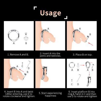 Zeus' Eye Flat Chastity Cage