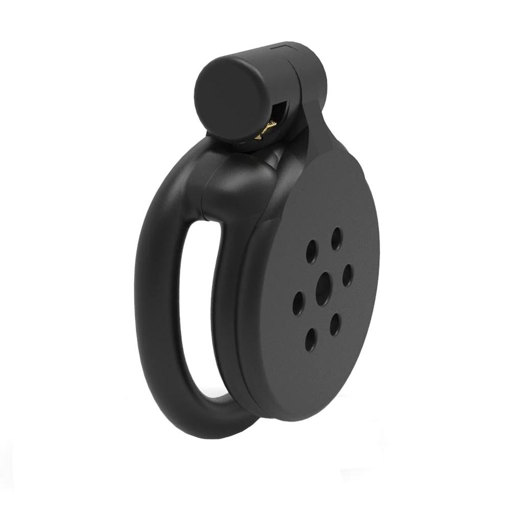 Black Flat Chastity Cage in the main gallery view