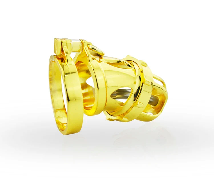 24k Gold Plating Male Chastity Device