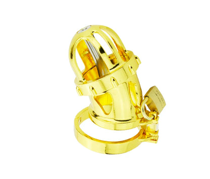 24k Gold Plating Male Chastity Device