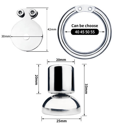 Cage de chasteté à manchon en silicone NegativeDIY