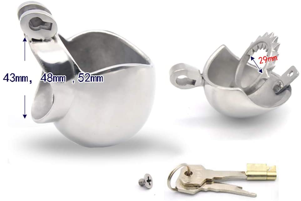 Stainless Steel Egg Shaped Cock Cage