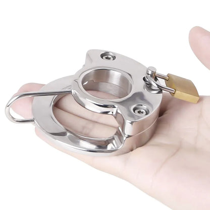 CHASTITY TRAINING DEVICE LOCKABLE HEAVY COCK RING