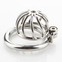 Load image into Gallery viewer, Small Metal Twisted Chastity Cage
