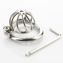 Load image into Gallery viewer, Small Metal Twisted Chastity Cage
