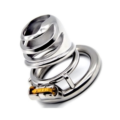 Big Urine Mouth Steel Chastity Cage(1.54")