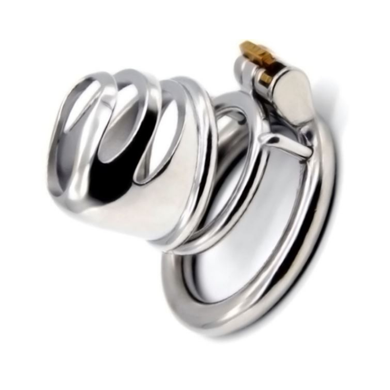 Big Urine Mouth Steel Chastity Cage(1.54")