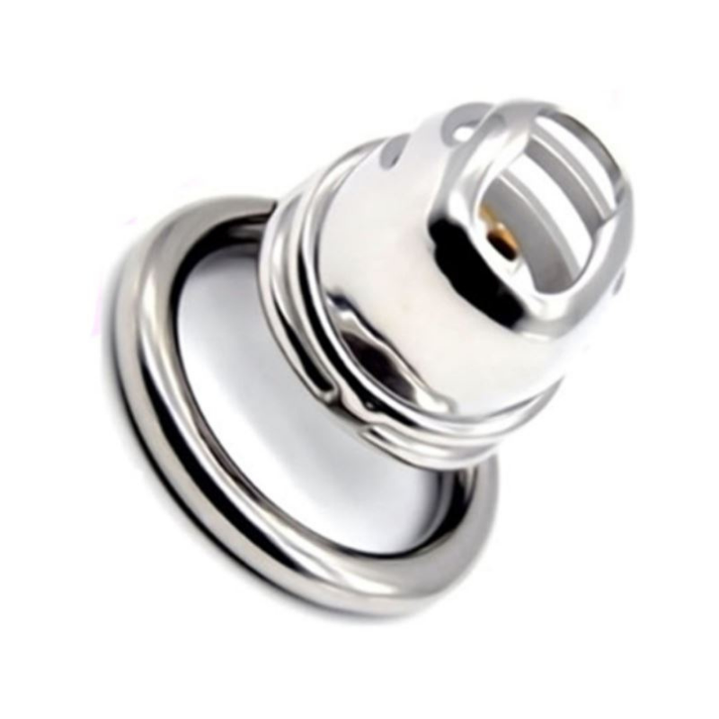 Big Urine Mouth Steel Chastity Cage(1.54")